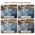 thumbnail image 7 of ODIKA 5'x7' Washable Area Rug Tidal Swirl Distressed Ombre Sage That Couch Costal Abstract Flowing Dynamic for Dining Room, Under Table, Home Office, Non-Slip Chair-Friendly, 7 of 7