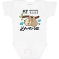 thumbnail image 3 of Inktastic My Titi Loves Me with Sloth and Hearts Boys or Girls Baby Bodysuit, 3 of 5