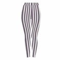 thumbnail image 3 of Feancey Womens Leggings Tummy Cotrol High Waist Halloween Tights Holiday Casual Striped Printed Yoga Pants Soft Stretch Workout Leggings Silver 3XL, 3 of 10