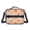 thumbnail image 2 of Insulated Lunch Bag Teen,Pioneer Flower Floral Print Pattern Toddler Lunch Bag Lunch Box,Bento School Lunch Bag with Adjustable Shoulder Strap and Bottle Holder, 2 of 6