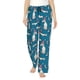 thumbnail image 1 of Balery Festive Dachshund Fun Pantalones de pijama para mujer, pijamas ultraligeros, pantalones de estar por casa-XX-Large, 1 of 6