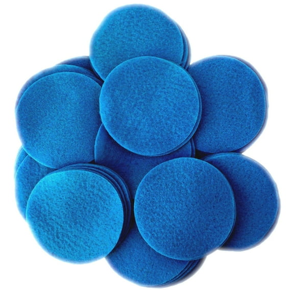 Playfully Ever After Blue Craft Felt Circles (2 Inch - 44pc)