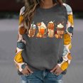thumbnail image 1 of SDNall Hauts à Manches Longues pour Femmes, Imprimé, Col Rond, Manches Raglan, Chandail, 1 of 9