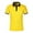 Yellow, variant on Men's Golf Polo Shirts Casual Ribbed Lapel Button Business Color Block T Shirt For Men Sports Golf Tennis T-Shirt