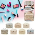 thumbnail image 5 of Cosmetic Bag Portable Large Capacity Storage Quilted Floral Design Cute Flowers for Easy Travel and Organization, 5 of 5
