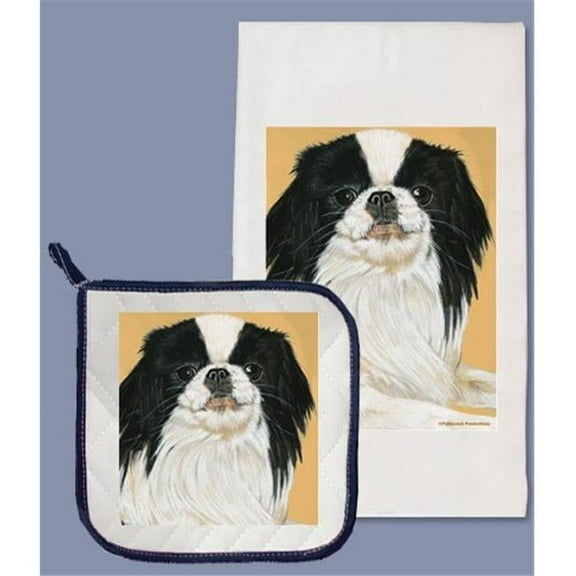 Pipsqueak Productions DP710B Japanese Chin Dish Towel And Pot Holder Set