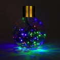 thumbnail image 4 of Perfect Holiday 100 LED Multicolor Fairy String Lights, 32 Ft Long Green Wire with Waterproof Connector for Christmas, 4 of 5