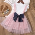 thumbnail image 4 of Mercatoo Baby Girl Summer Clothes Baby Girl Clothes Outfits Cotton Solid Color Tops Casual 2PC Set, 4 of 9