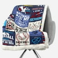 thumbnail image 6 of Yibo Baseball Gifts Blanket Flannel Soft and Comfortable Anti-static Bed Sofa Blanket, 6 of 7
