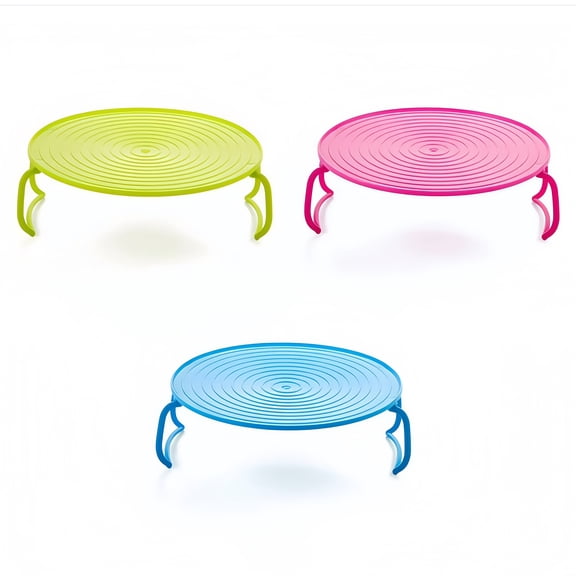 3PCS Multi-Layer Microwave Steaming Rack Bundles - Kitchen Organizer Tool