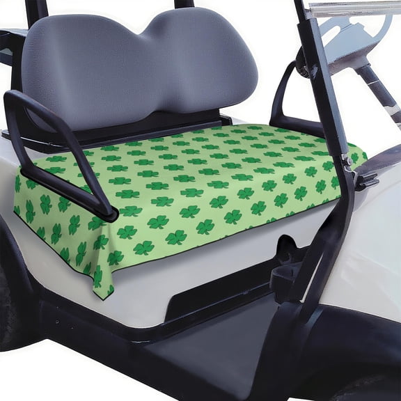 St. Patrick's Lucky Charm Style Golf Cart Bench Cover, 51"x31" Front Seat Towel, Protects Upholstery