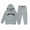 Grey, variant on GobdXE Girls 2 Piece Hoodie Sweatpants Set New York Retro Letter Print Long Sleeve Pullover Tracksuit Casual Outfit for Kids Girls 3-4 Years,Dark Green