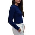 thumbnail image 4 of Womens Medical Underscrub T-Shirt GT Performance Long Sleeve Tee-Indigo-X-Large, 4 of 7