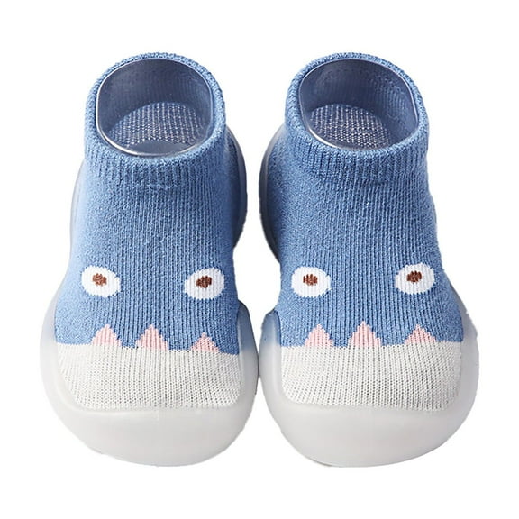 Otqutp Toddler Girls Knit Sneaker Baby New Born Boys Girls Sock Shoes Indoor First Walking Shoes Non Slip Comfy Casual Light