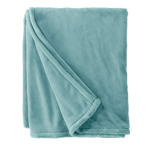 L.L.Bean Wicked Plush Throw Large Coastal Aqua (30278-156594)