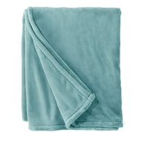 L.L.Bean Wicked Plush Throw Large Coastal Aqua (30278-156594)