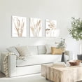 thumbnail image 7 of Beige Botanical Canvas Wall Art Set of 3 Boho Plant Artwork Neutral Bohemian Minimalist Art Modern Painting Pictures Prints for Wall Decor Aesthetic, for Bedroom Living Room Framed 12x16in, 7 of 7