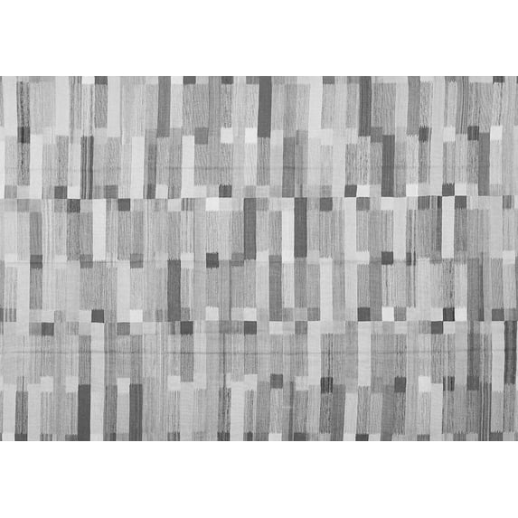 Ahgly Company Indoor Rectangle Abstract Gray Contemporary Area Rugs, 7' x 10'