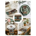 thumbnail image 4 of nqOlkjepod Texas Star Cloth Napkins Set of 6 Reusable Dinner Napkins, Teal Brown Farmhouse Wooden Country Cocktail Napkin Washable Table Napkins for Wedding/Holiday Party/Baby Shower 20"x20", 4 of 8