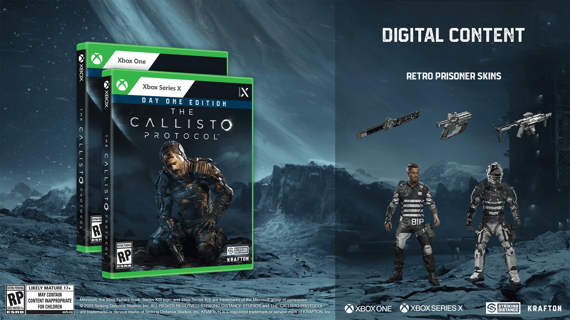 The Callisto Protocol - Day One Edition - Sony PlayStation 5 DLC Unused  811949034441