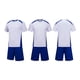 thumbnail image 1 of Conjuntos de blusas y camisas de manga corta con cuello en V. Conjunto de traje de fútbol de color sólido para niños para juegos deportivos universitarios, partidos de rendimiento, uniformes de entren, 1 of 5