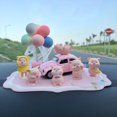 thumbnail image 3 of Bonita muñeca de cerdito para decoración de coche, ambientador de perfume para interior de coche, accesorio para coche para novia, regalo de cumpleaños, 3 of 5