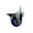 Swivel - Posi Lock Brake - Blue, variant on 3.5 Inch Blue Polyurethane 12MM Threaded Stem Caster with Brake
