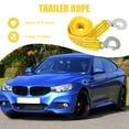 thumbnail image 5 of ORDDIART Practical Trailer Rope Nylon Tow Rope 1Pcs Yellow Forged Iron Hook, 5 of 8