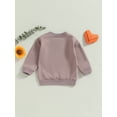 thumbnail image 4 of Bagilaanoe Toddler Baby Girl Casual Sweatshirt Long Sleeve Letter Print Pullover 6M 12M 18M 24M 3T 4T Kids Fall Loose Tee Tops, 4 of 9