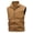 Brown, variant on Fishing Vests for Men Lightweight Windproof Sleeveless Lapel Cargo Jacket Thermal Solid Packable Coat Fall Breathable Travel Tops