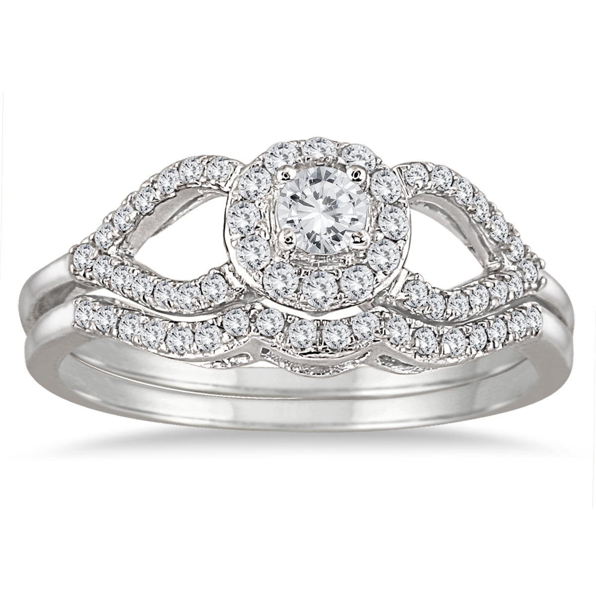 Szul Jewelry - SZUL Women's 3/8 Carat TW Diamond Bridal Set in 10K ...