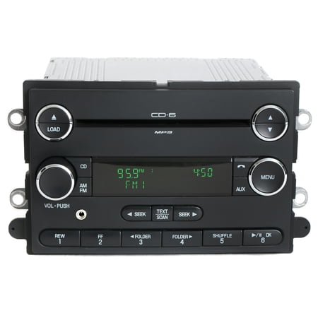 Restored Ford 2008-09 Taurus Sable AMFM 6 Disc CD Radio w Aux Input Chrome 8G1T-18C815-GB (Refurbished)