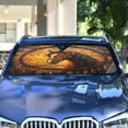 thumbnail image 4 of Qxltty The Sunset Stallion Car Windshield Sunshades Foldable UV Rays Sun Visor Protector Keep Your Vehicle Cool 53×23.5in, 4 of 8