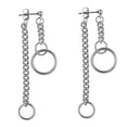 thumbnail image 2 of 1 Par Pendiente De Oreja De Oído Pendiente De Pendientes De Joyería De Moda Accesorios Zulema  Pendiente de borla de acero inoxidable, 2 of 8