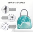 thumbnail image 4 of Balery Teal Turquoise 1 Bolsa de Almuerzo para Mujeres, Caja de Almuerzo, Bolsa de Almuerzo Pequeña Impermeable, Tote de Almuerzo Reutilizable con Gran Capacidad, 4 of 6
