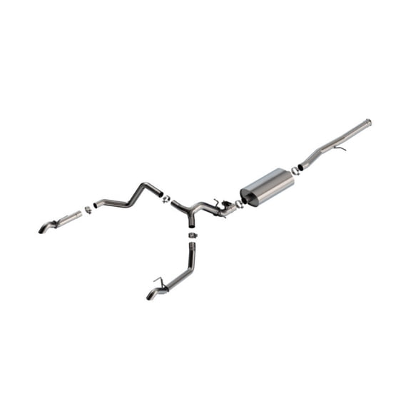 Borla 2024 Chevrolet/GMC 1500 ZR2 AT4X 6.2L V8 4WD 4DR Touring Catback Exhaust w/ Turndown Tips