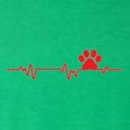 thumbnail image 2 of Wild Bobby, Dog Heartbeat | Paw Print EKG Lifeline | Veterinarian Vet Tech Dog Lover Mens Premium Tri Blend T-Shirt, Envy, XX-Large, 2 of 5