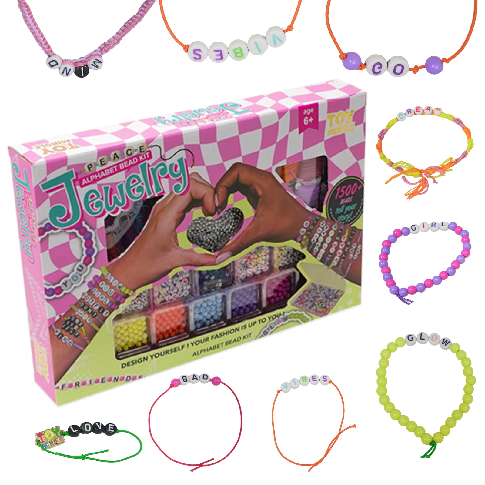Cra-Z-Art Be Inspired ABC Fashion Bead Bracelet Studio, 800+ Multi