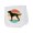 AA-White, variant on Inktastic Vizsla Dog Retro Sunset Baby Burp Cloth