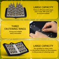thumbnail image 4 of Card Binder 9 Pocket for PokeN Card with 900 Cards Capacity 50 Pages,Zipper Waterproof PU Leather Toploader with Portable Handle&acirc;??Tr, 4 of 7