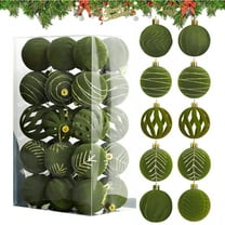 Bxaolu 30 Pcs Christmas Velvet Balls 2.38" Flocked Christmas Hanging Ornaments Velvet Balls Xmas Tree Ornaments Xmas Tree Bulbs for Wedding Anniversary Party (Mint Green)