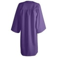 thumbnail image 7 of Women And Men Graduation Gown Set College And High School Long Sleeve V Neck Zipper Solid Color Robe With Cap Tassel,Purple,54, 7 of 7