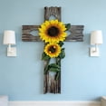 thumbnail image 4 of Gumesh Wooden Cross Wall Decor - Wood Crucifix for Home, Prayer Room, Office Desk, Inspirational Gift of Faith, Hope & Blessing, 4 of 6