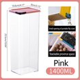 thumbnail image 2 of Rbaofujie Grain Rice Storage Bin Food Containers Set Leak Proof Locking Lid, Large Storage Boxes Plastic Cereal Pet Food, 2 of 3