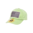 thumbnail image 2 of Youth Sized USA Adjustable Unstructured Hat - Apple Green, 2 of 2
