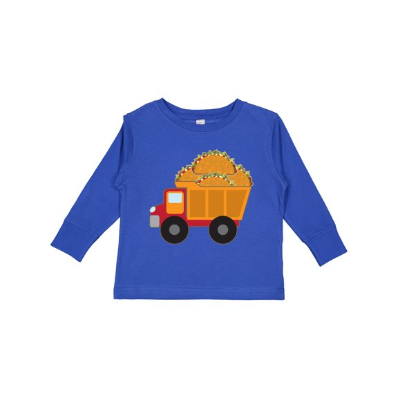 Inktastic Taco Lover Truck Boys or Girls Long Sleeve Toddler T-Shirt