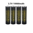 thumbnail image 4 of 100% New 18650 Lithium Batteries Flashlight 18650 Rechargeable-Battery 3.7V 19900 Mah for Flashlight +201 charger, 4 of 4