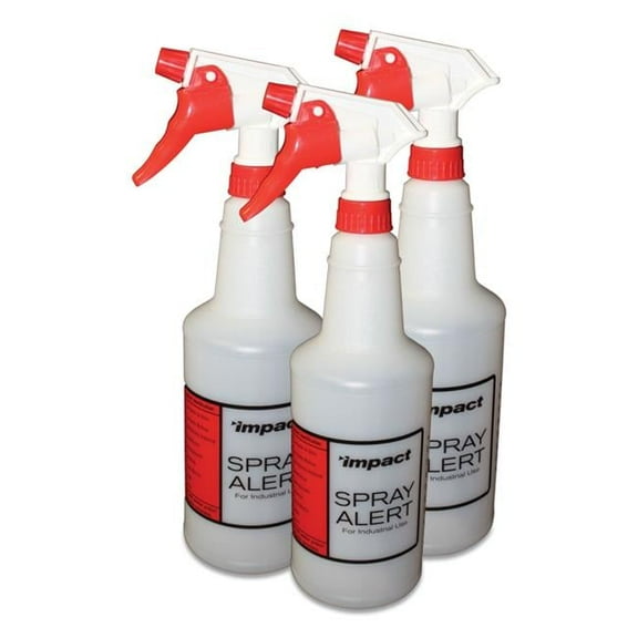 IMP 32 oz Spray Alert System, Natural with Red & White Sprayer - Pack of 3 - Case of 24