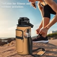 thumbnail image 6 of Gothic Horror 64oz Water Bottle with Storage Sleeve - Skull Theme Leakproof Large Capacity Fitness Bottle with Adjustable Strap, 6 of 7
