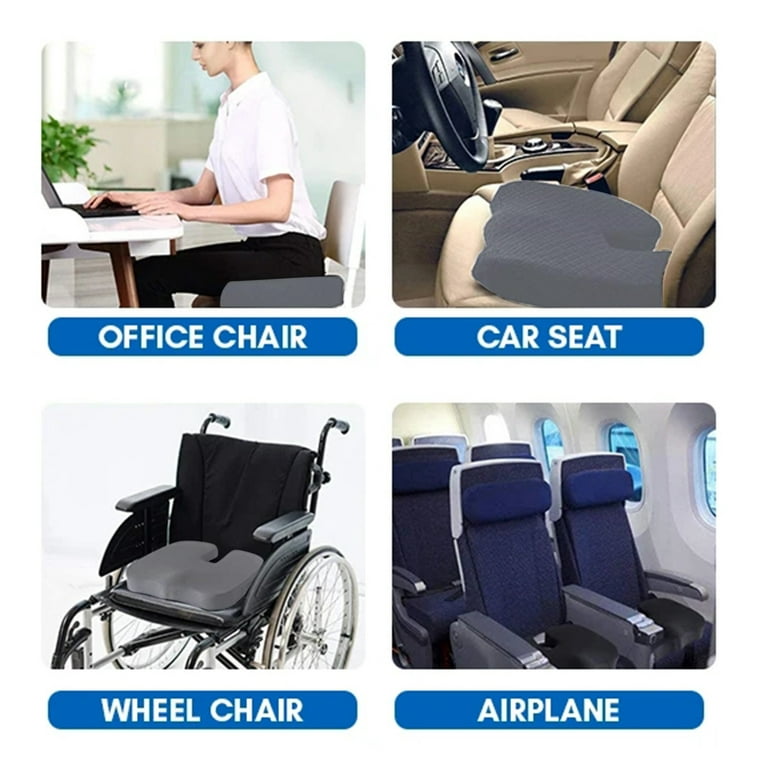 Benazcap Memory Seat Cushion for Office Chair Pressure Relief